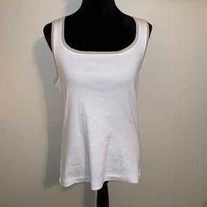 Chico's Tops - Chico’s Metallic Trim Tivona Tank. Chico's Tops - Chico’s Metallic Trim Tivona Tank.